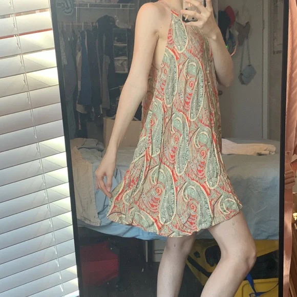 Brocade Patterned Dress - Picture 2 of 2